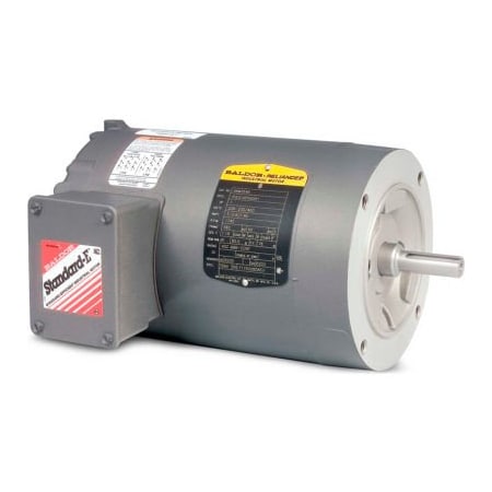 Baldor-Reliance Baldor-Reliance Motor VNM3541, .75HP, 3450RPM, 3PH, 60HZ, 56C, 3520M, TENV, F1 VNM3541
